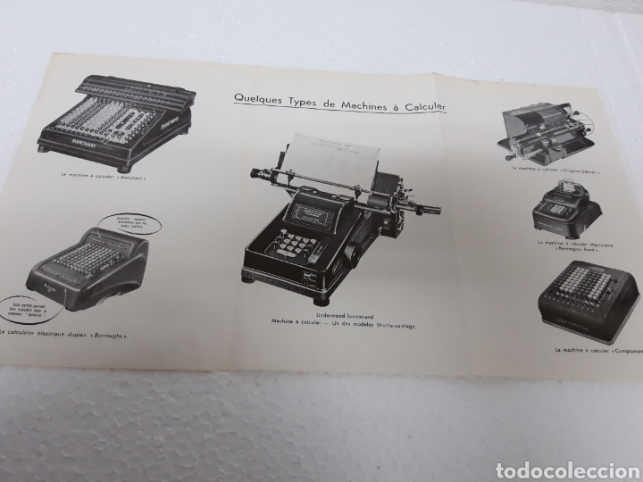Antig&uuml;edades: Cartel maquinas de calcular. - Foto 2