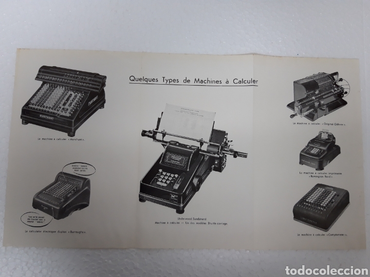 Antig&uuml;edades: Cartel maquinas de calcular. - Foto 3