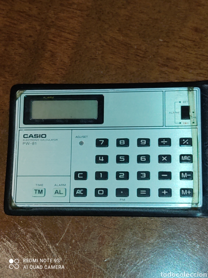 Antig&uuml;edades: Calculadora,reloj Casio PW 81.Funcionando. - Foto 3