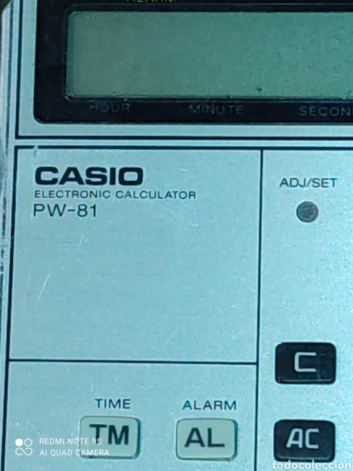 Antig&uuml;edades: Calculadora,reloj Casio PW 81.Funcionando. - Foto 4