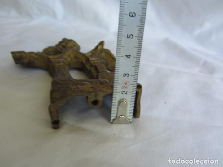 Antig&uuml;edades: Aplique pieza de bronce dorado arco g&oacute;tico - Foto 12