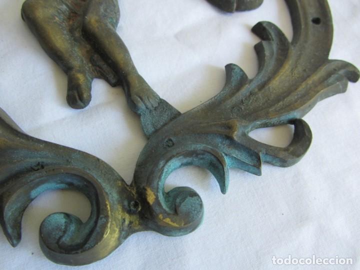 Antig&uuml;edades: Aplique de bronce con angelito - Foto 6