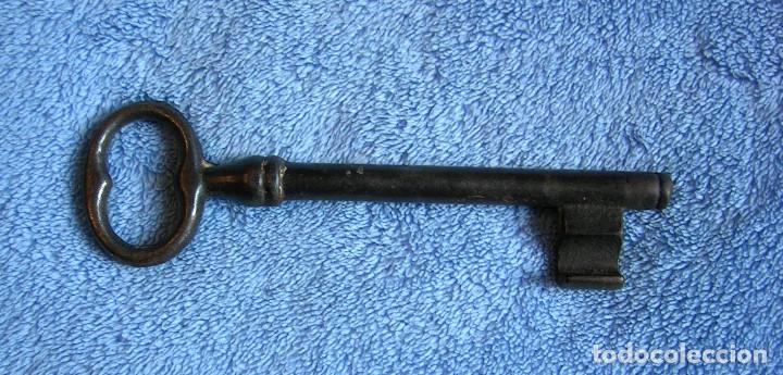 Antig&uuml;edades: ANTIGUA LLAVE DE HIERRO FORJADO - DE 14,50 CMS. - Foto 5