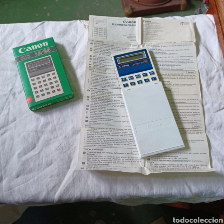 Antig&uuml;edades: CALCULADORA CANON LC - 34 COMO NUEVA - Foto 2