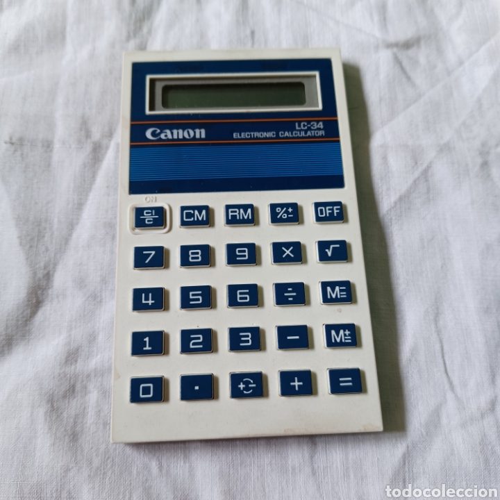 Antig&uuml;edades: CALCULADORA CANON LC - 34 COMO NUEVA - Foto 3