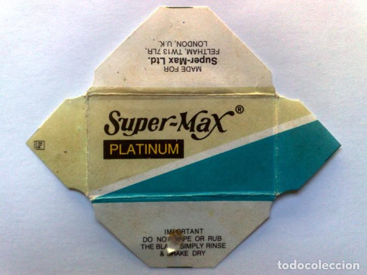 Antig&uuml;edades: HOJA DE AFEITAR ANTIGUA,SUPER MAX PLATINUM. - Foto 1