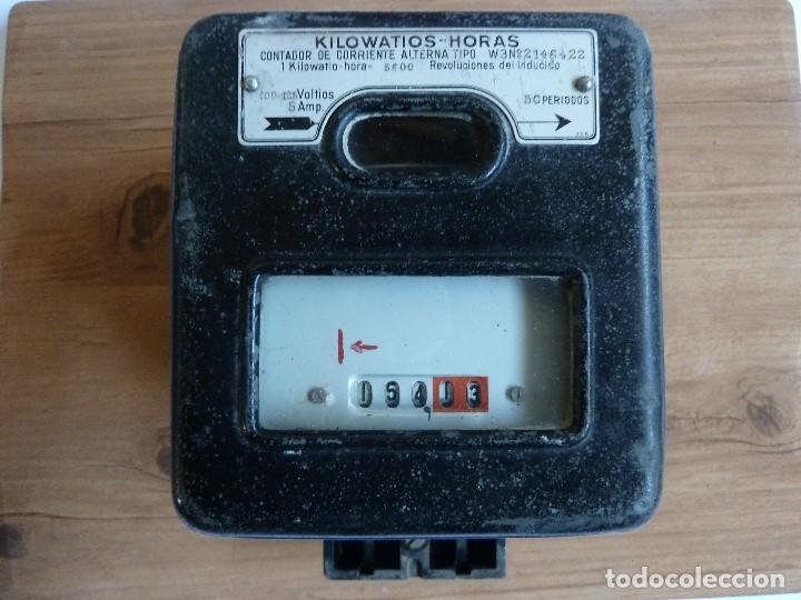 antigua caja precinto de plomos contador de luz - Compra venta en