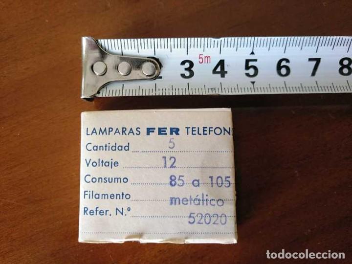 Antig&uuml;edades: CAJA CON 5 LAMPARAS FER TELEFONO - Foto 21