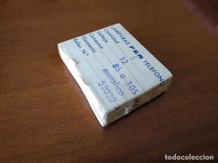 Antig&uuml;edades: CAJA CON 5 LAMPARAS FER TELEFONO - Foto 23