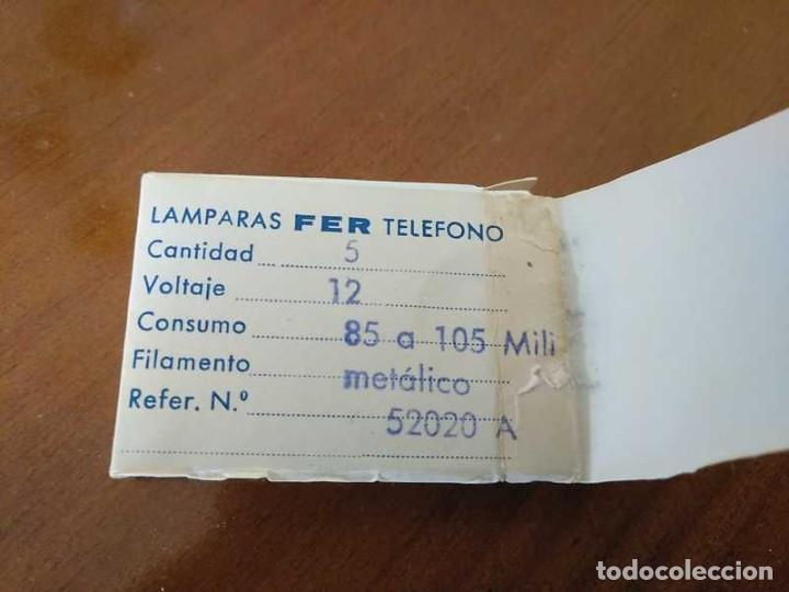 Antig&uuml;edades: CAJA CON 5 LAMPARAS FER TELEFONO - Foto 47