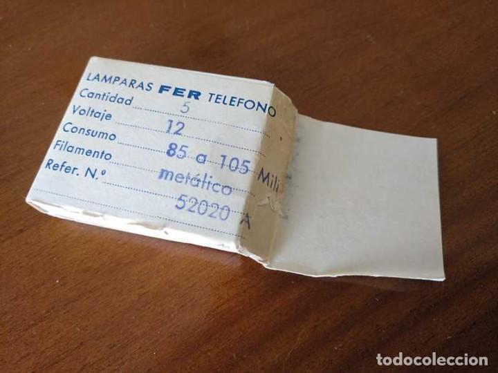 Antig&uuml;edades: CAJA CON 5 LAMPARAS FER TELEFONO - Foto 51