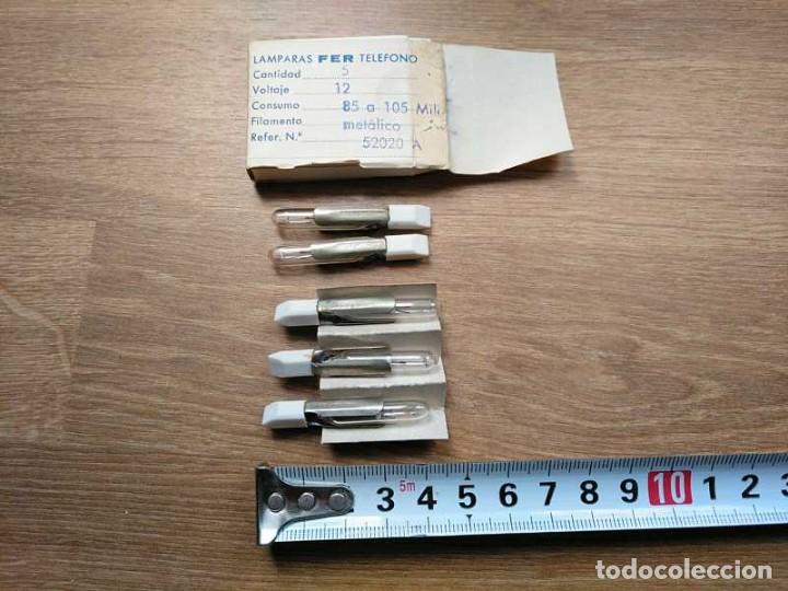 Antig&uuml;edades: CAJA CON 5 LAMPARAS FER TELEFONO - Foto 66