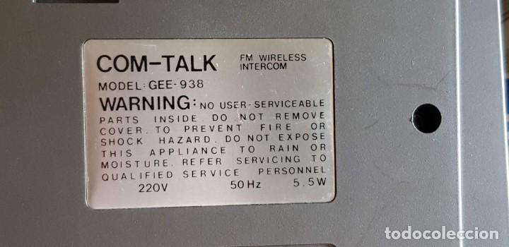 Antig&uuml;edades: Lote de 3 parejas de FM WIRELESS INTERCOM Model GEE- 938 - Foto 4