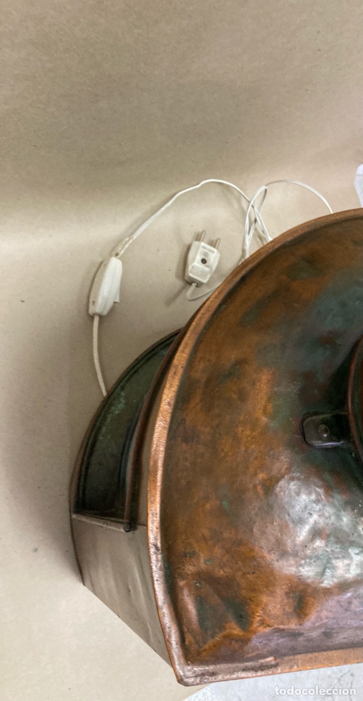 Antig&uuml;edades: Farol para barco, en cobre, firmado - Foto 15