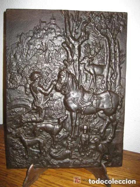 Antig&uuml;edades: PLACA CHIMENEA DE HIERRO ANTIGUA - Foto 1