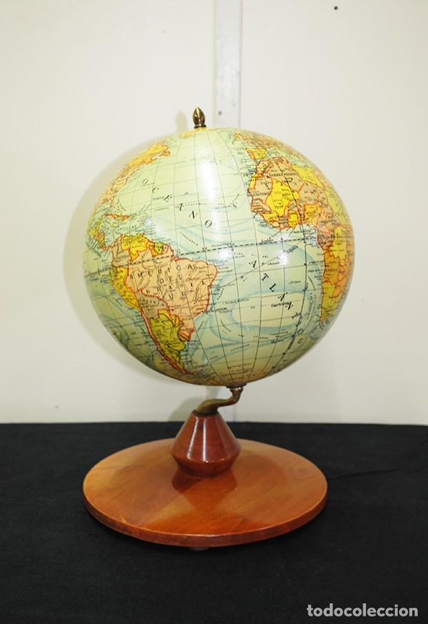 Antig&uuml;edades: GLOBO TERR&Aacute;QUEO DE SOBREMESA - Foto 3