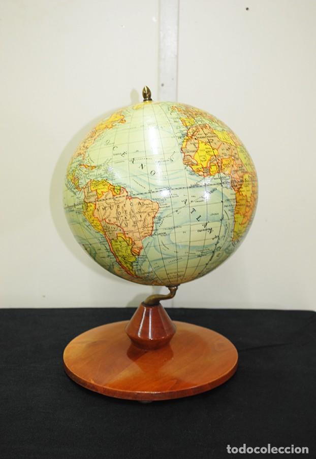 Antig&uuml;edades: GLOBO TERR&Aacute;QUEO DE SOBREMESA - Foto 4