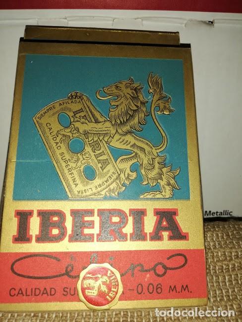 Antig&uuml;edades: Iberia extra lujo hojas afeitar - Foto 2