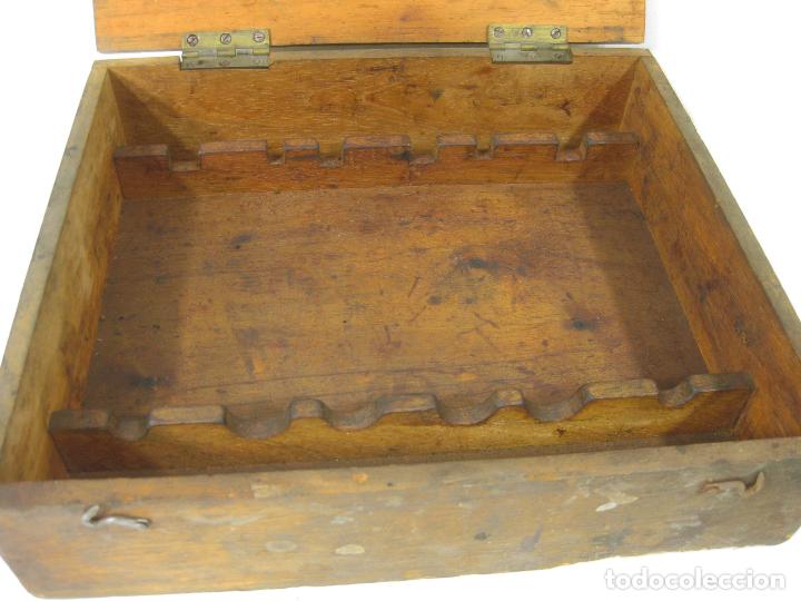 Antig&uuml;edades: ANTIGUO CAJ&Oacute;N O CAJA DE MADERA DE HERRAMIENTAS - Foto 2