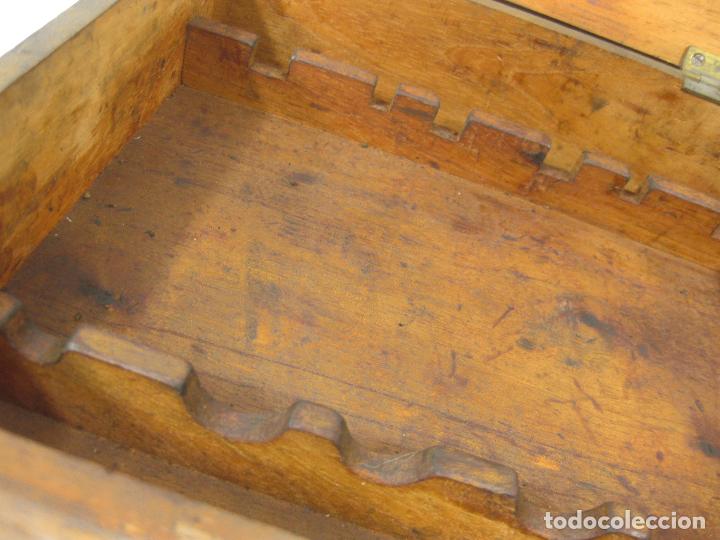 Antig&uuml;edades: ANTIGUO CAJ&Oacute;N O CAJA DE MADERA DE HERRAMIENTAS - Foto 3