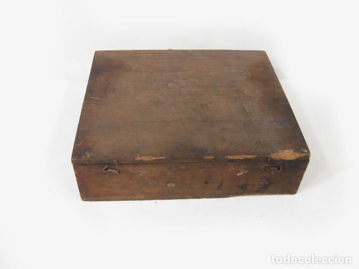 Antig&uuml;edades: ANTIGUO CAJ&Oacute;N O CAJA DE MADERA DE HERRAMIENTAS - Foto 4