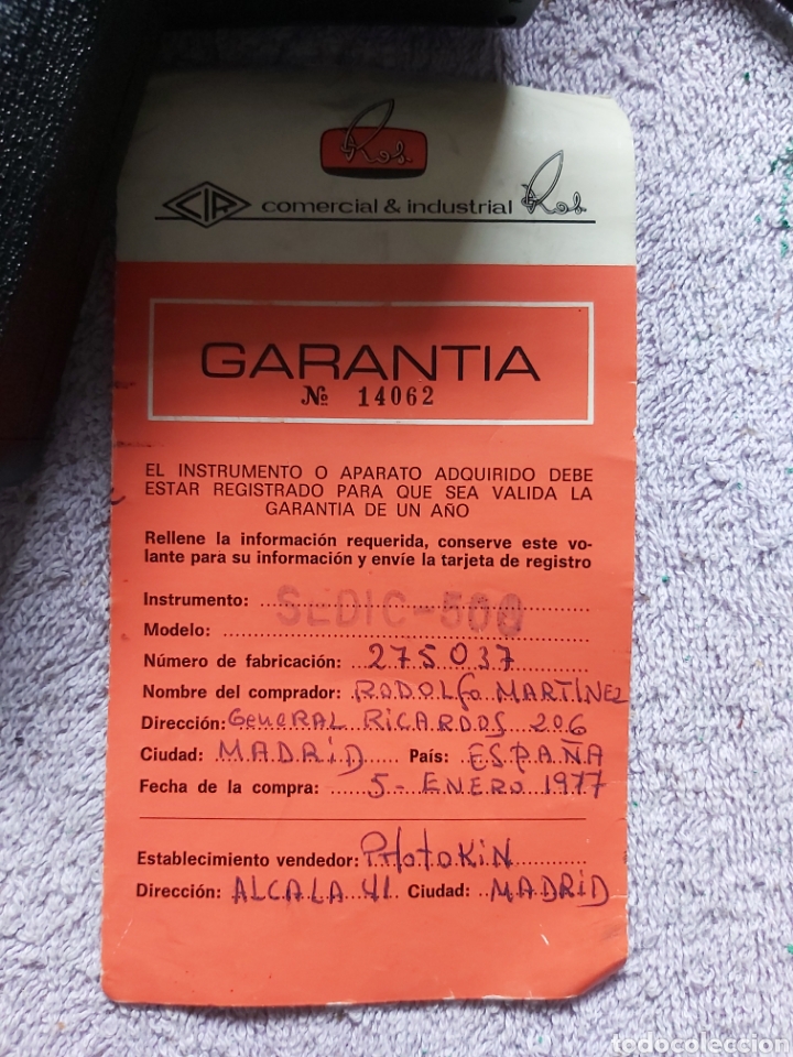 Antig&uuml;edades: SEDIC S 500. Con su funda original. - Foto 3