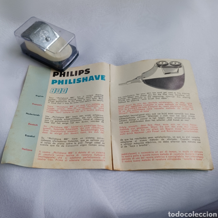 Antig&uuml;edades: ANTIGUA MAQUINILLA DE AFEITAR PHILIPS 800 - Foto 4