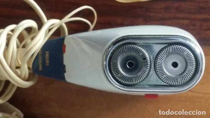 Antig&uuml;edades: Antigua afeitadora electrica philips philishave, funciona - Foto 4