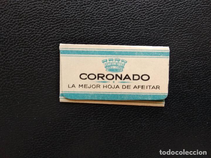 Antig&uuml;edades: ANTIGUA HOJA DE AFEITAR CORONADO - Foto 2