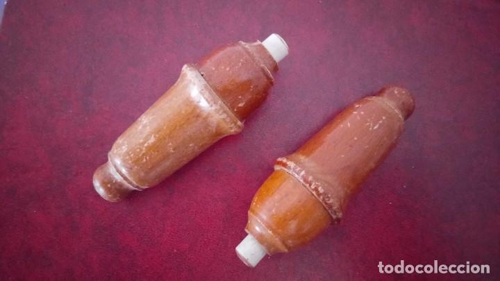 Antig&uuml;edades: Antiguos INTERRUPTORES de MADERA. - Foto 3