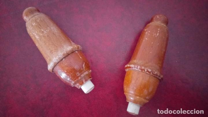 Antig&uuml;edades: Antiguos INTERRUPTORES de MADERA. - Foto 5