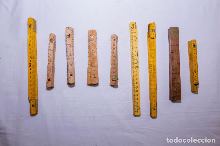 Antig&uuml;edades: Lote Reglas madera - Foto 1