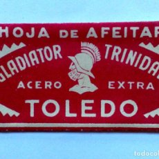 Antigüedades: HOJA DE AFEITAR ANTIGUA,TOLEDO,GLADIATOR TRINIDAD,ACERO EXTRA,SIN USAR.. Lote 273291603