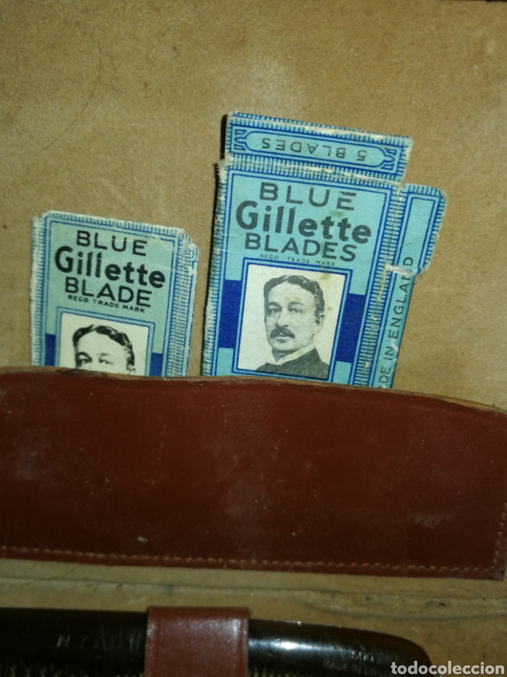Antig&uuml;edades: ANTIGUO NECESER CABALLERO, SET AFEITADO. - Foto 3