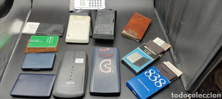 Antig&uuml;edades: Lote 12 calculadoras Canon, Casio, Sharp, Texas instruments , etc. - Foto 6