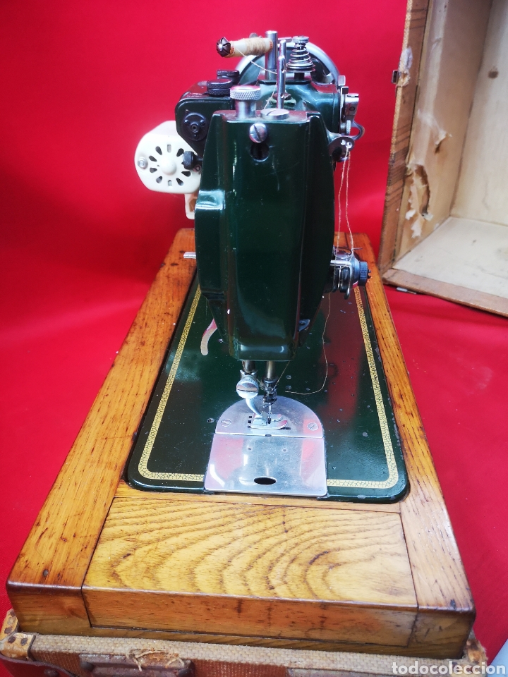 Antigüedades: Preciosa máquina de coser Refrey mod. Cl317 año 1957 - Foto 6 - 275528203