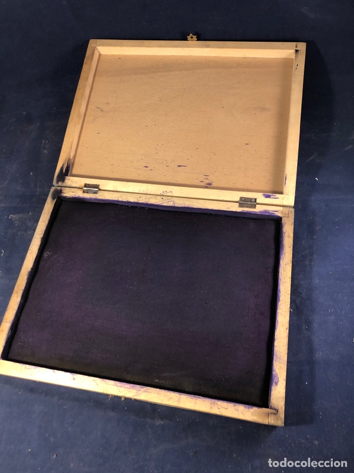 Antig&uuml;edades: Caja para tampones estampacion - Foto 3
