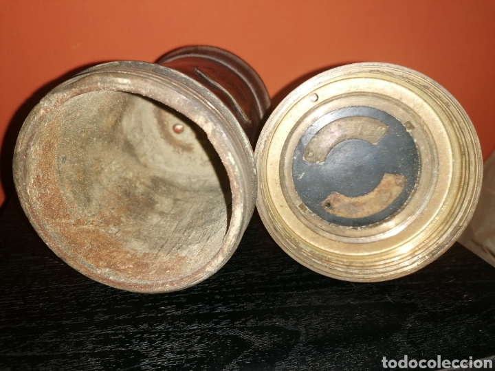Antig&uuml;edades: Antigua l&aacute;mpara de mina - Foto 7