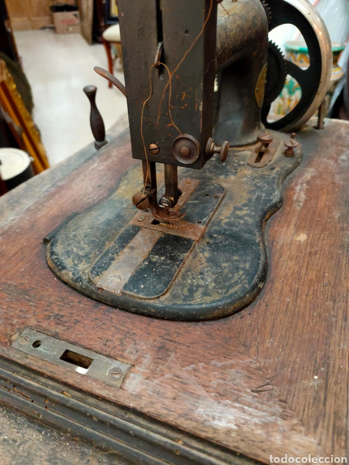Antigüedades: Antigua maquina de coser SAXONIA - Foto 5 - 276468053