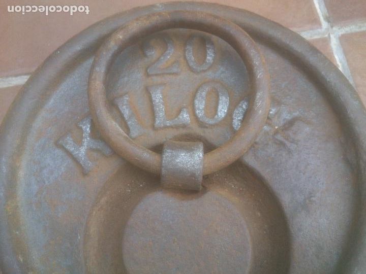 Antig&uuml;edades: ANTIGUA PESA DE 20 KILOS - Foto 4