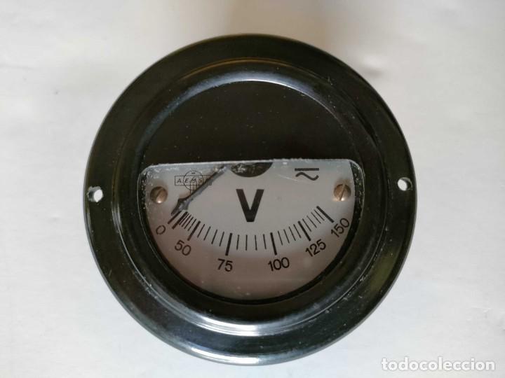 Antig&uuml;edades: AEMSA VOLTIMETRO ANTIGUO, FUNCIONA. ANTIQUE VOLTMETER - Foto 9