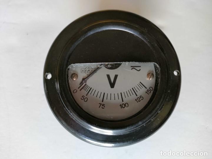 Antig&uuml;edades: AEMSA VOLTIMETRO ANTIGUO, FUNCIONA. ANTIQUE VOLTMETER - Foto 21