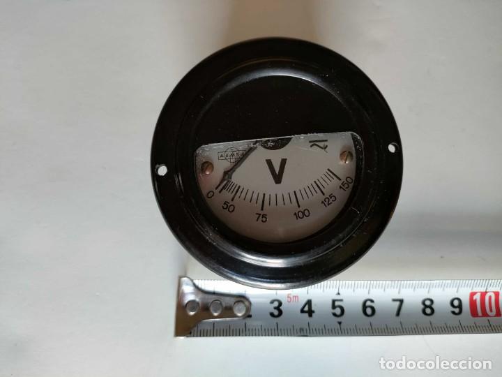 Antig&uuml;edades: AEMSA VOLTIMETRO ANTIGUO, FUNCIONA. ANTIQUE VOLTMETER - Foto 24