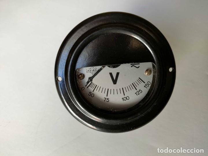 Antig&uuml;edades: AEMSA VOLTIMETRO ANTIGUO, FUNCIONA. ANTIQUE VOLTMETER - Foto 28