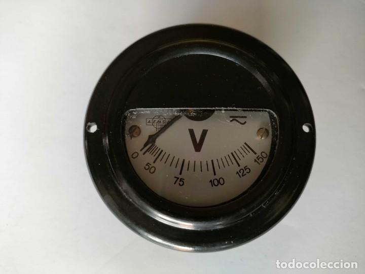 Antig&uuml;edades: AEMSA VOLTIMETRO ANTIGUO, FUNCIONA. ANTIQUE VOLTMETER - Foto 30