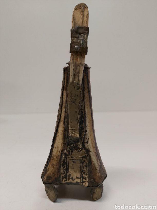 Antig&uuml;edades: Antigua Pluma tintero hueso - Foto 3