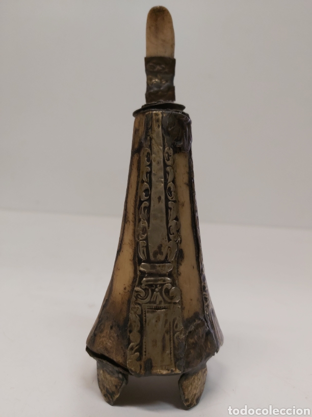 Antig&uuml;edades: Antigua Pluma tintero hueso - Foto 1