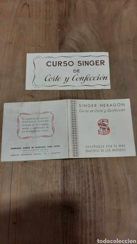 Antig&uuml;edades: SINGER HEXAGON CURSO MEDIDAS A TOMAR - Foto 1