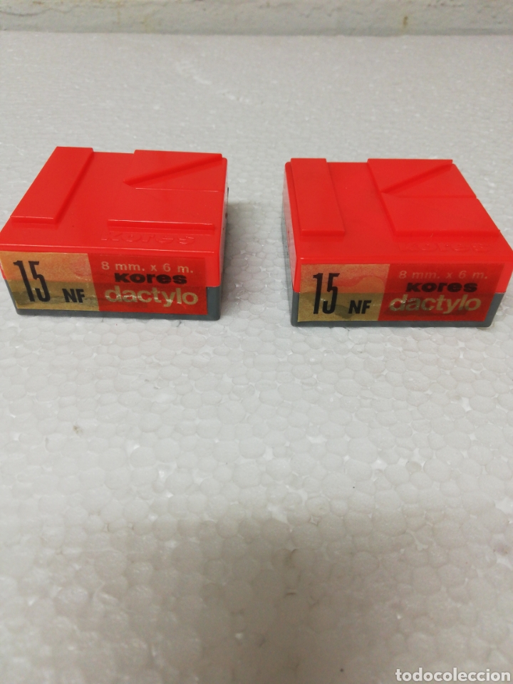 Antig&uuml;edades: Dos cajas de cinta Kores Dactylo. - Foto 3