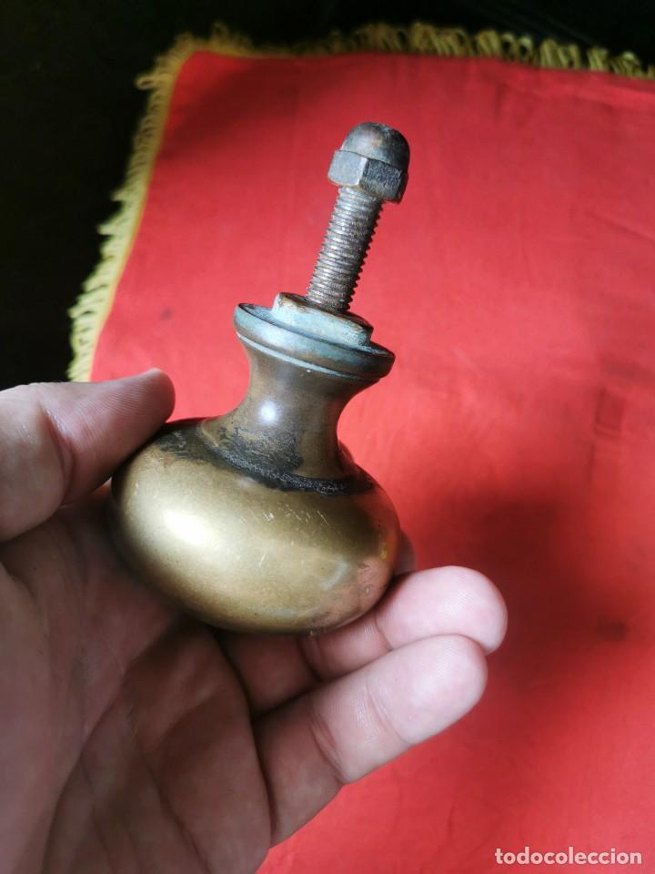 Antigüedades: pomo de bronce antiguo, de puerta. Principios siglo XX. - Foto 2 - 95345003